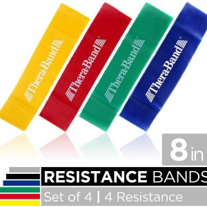 TheraBand Resistance Band Loop Set, Pack of 4, Resistance Bands